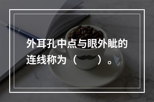 外耳孔中点与眼外眦的连线称为（　　）。