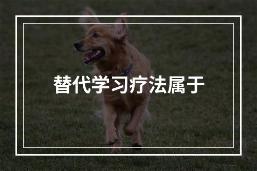 替代学习疗法属于