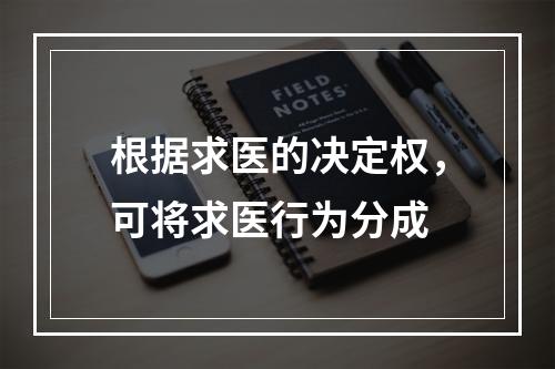 根据求医的决定权，可将求医行为分成