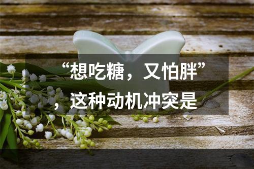 “想吃糖，又怕胖”，这种动机冲突是