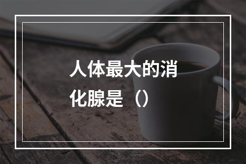 人体最大的消化腺是（）