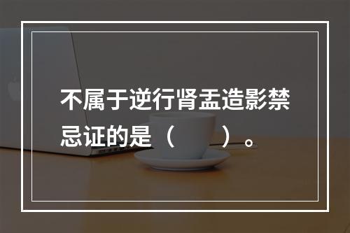 不属于逆行肾盂造影禁忌证的是（　　）。