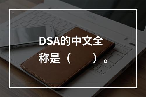 DSA的中文全称是（　　）。