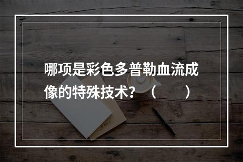 哪项是彩色多普勒血流成像的特殊技术？（　　）