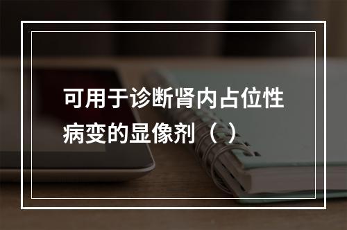 可用于诊断肾内占位性病变的显像剂（  ）