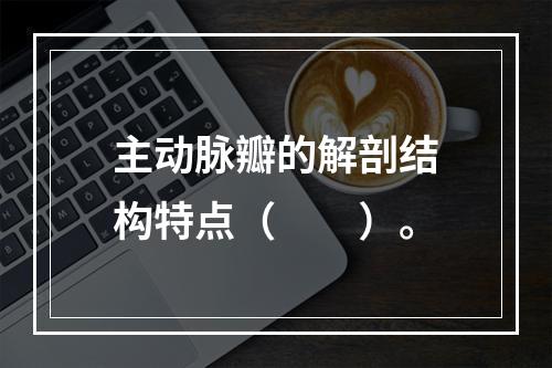 主动脉瓣的解剖结构特点（　　）。