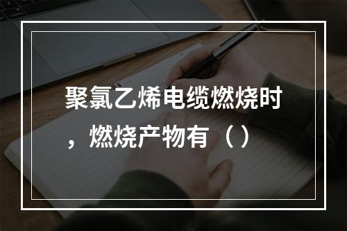 聚氯乙烯电缆燃烧时，燃烧产物有（ ）