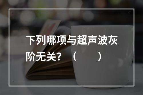 下列哪项与超声波灰阶无关？（　　）