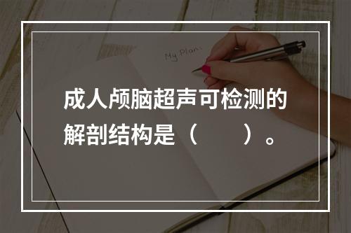 成人颅脑超声可检测的解剖结构是（　　）。