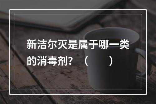 新洁尔灭是属于哪一类的消毒剂？（　　）