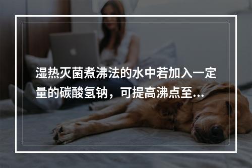 湿热灭菌煮沸法的水中若加入一定量的碳酸氢钠，可提高沸点至1