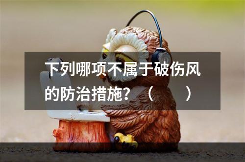 下列哪项不属于破伤风的防治措施？（　　）