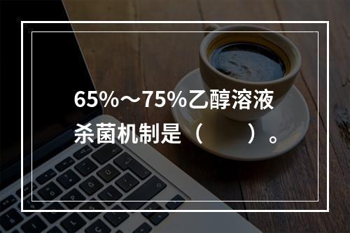 65%～75%乙醇溶液杀菌机制是（　　）。