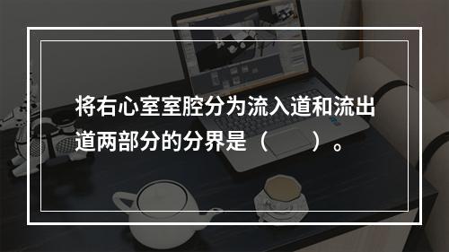 将右心室室腔分为流入道和流出道两部分的分界是（　　）。