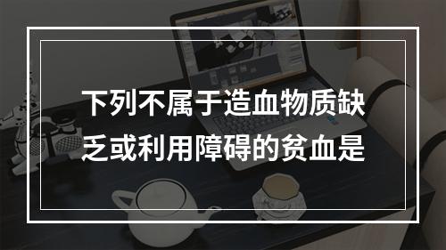 下列不属于造血物质缺乏或利用障碍的贫血是