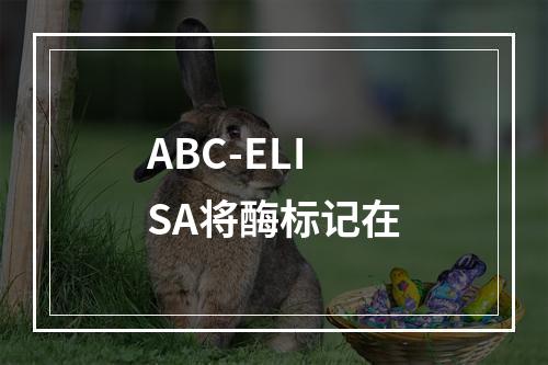 ABC-ELISA将酶标记在