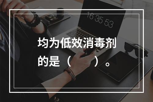 均为低效消毒剂的是（　　）。