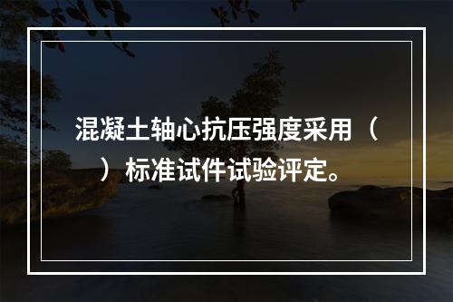 混凝土轴心抗压强度采用（　）标准试件试验评定。