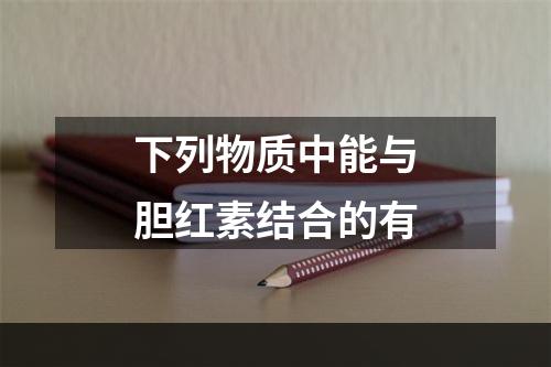 下列物质中能与胆红素结合的有