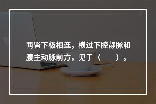 两肾下极相连，横过下腔静脉和腹主动脉前方，见于（　　）。