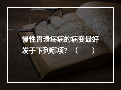 慢性胃溃疡病的病变最好发于下列哪项？（　　）