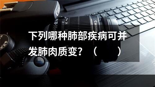 下列哪种肺部疾病可并发肺肉质变？（　　）