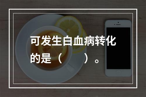 可发生白血病转化的是（　　）。