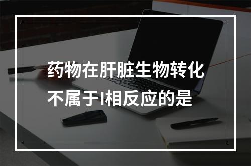 药物在肝脏生物转化不属于I相反应的是