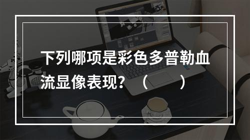 下列哪项是彩色多普勒血流显像表现？（　　）