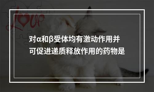 对α和β受体均有激动作用并可促进递质释放作用的药物是