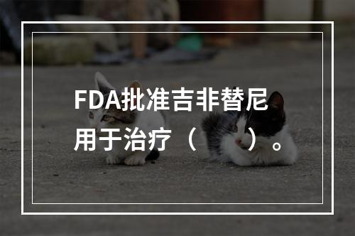 FDA批准吉非替尼用于治疗（　　）。