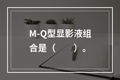 M-Q型显影液组合是（　　）。