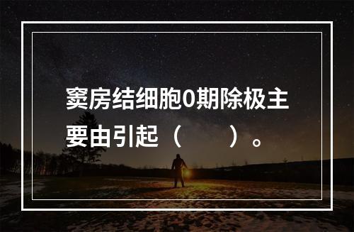 窦房结细胞0期除极主要由引起（　　）。