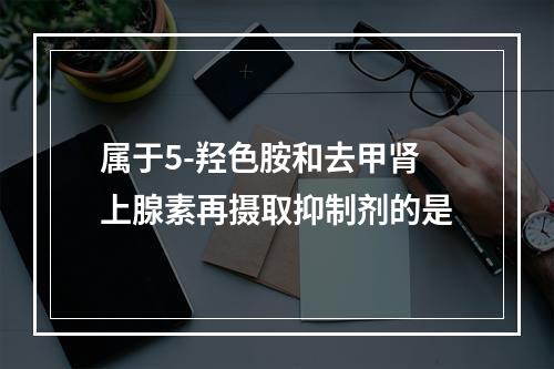 属于5-羟色胺和去甲肾上腺素再摄取抑制剂的是