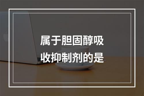 属于胆固醇吸收抑制剂的是