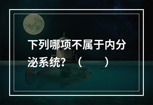 下列哪项不属于内分泌系统？（　　）