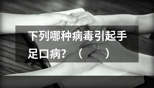 下列哪种病毒引起手足口病？（　　）