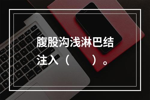 腹股沟浅淋巴结注入（　　）。