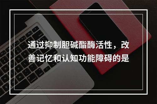 通过抑制胆碱酯酶活性，改善记忆和认知功能障碍的是