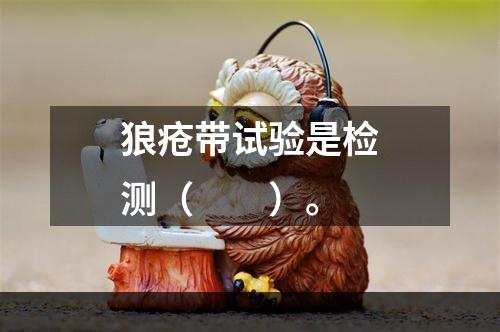 狼疮带试验是检测（　　）。