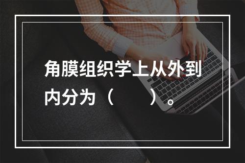 角膜组织学上从外到内分为（　　）。