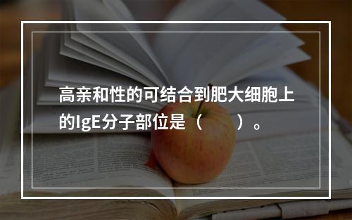 高亲和性的可结合到肥大细胞上的IgE分子部位是（　　）。