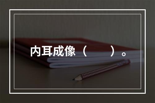 内耳成像（　　）。