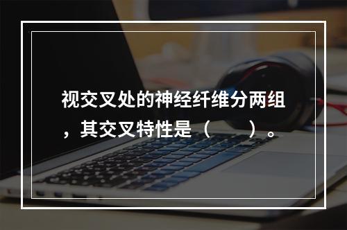 视交叉处的神经纤维分两组，其交叉特性是（　　）。