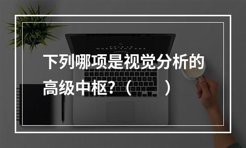 下列哪项是视觉分析的高级中枢?（　　）