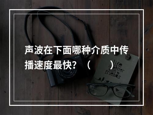 声波在下面哪种介质中传播速度最快？（　　）