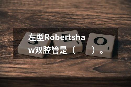 左型Robertshaw双腔管是（　　）。