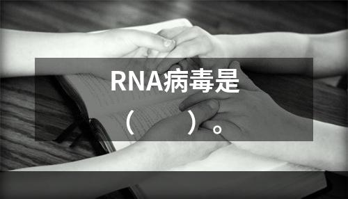 RNA病毒是（　　）。