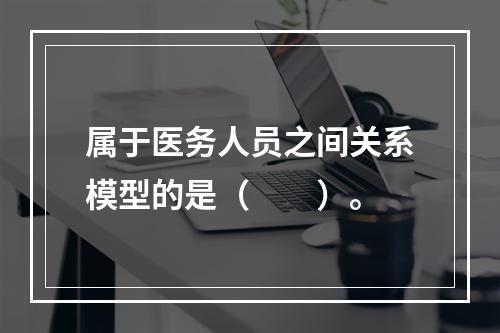 属于医务人员之间关系模型的是（　　）。