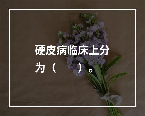 硬皮病临床上分为（　　）。